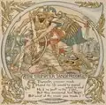 Illustration for The Trumpeter Taken Prisoner from an 1887 children's edition of Aesop's Fables