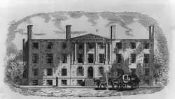 The Blodget Hotel, which housed the U.S. Patent Office; spared during the burning of Washington in 1814. The patent office later burned in 1836.