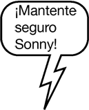 MENSAJE DE TEXTO DE GAYLE: ¡Mantente seguro Sonny!