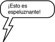 MENSAJE DE TEXTO: ¡Esto es espeluznante!