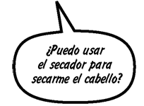 AMIGA: ¿Puedo usar el secador para secarme el cabello?